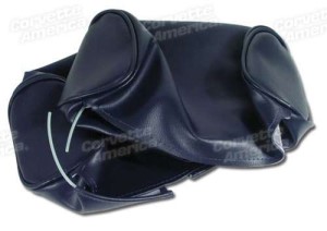 Headrest Covers. Dark Blue Vinyl 66