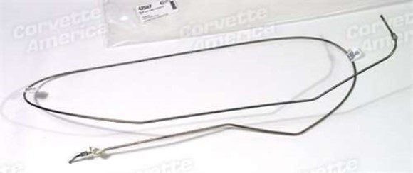 Brake Line. Front To Rear - Stainless Steel 56-62