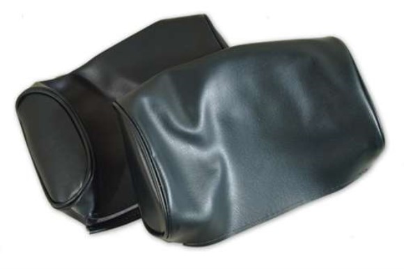Headrest Covers. Green Vinyl 67