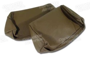 Headrest Covers. Saddle Leather 68-69