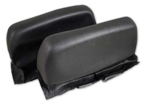 Headrest Covers. Black Abs 68-69