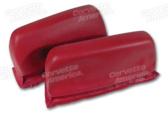Headrest Covers. Red Abs 68-69