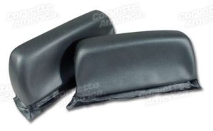 Headrest Covers. Gunmetal Abs 68-69