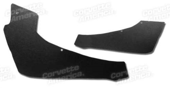 Rear Quarter Panels. Black Coupe With Power Vent 64