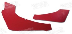 Rear Quarter Panels. Red Coupe With Power Vent 64