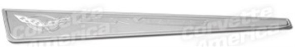 Door Sills - Polished Billet Aluminum with C5 Logo and Script 97-04