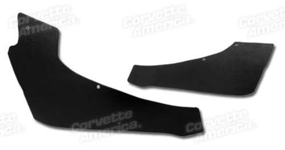 Rear Quarter Panels. Black Coupe With Power Vent 65