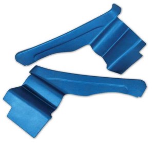 Rear Quarter Panels. Bright Blue Convertible 70