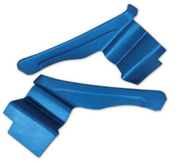 Rear Quarter Panels. Bright Blue Convertible 70