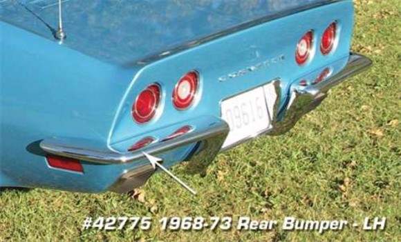 Rear Bumper. LH Import 68-73