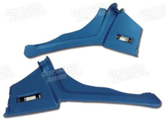 Rear Quarter Panels. Bright Blue Coupe 68