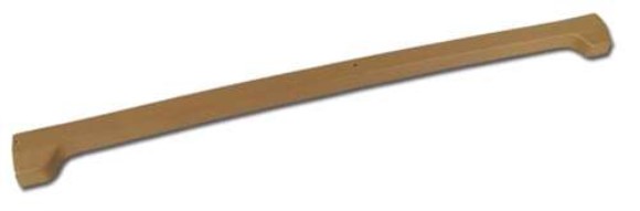 Coupe Rear Window Trim. Buckskin 76L 76-77