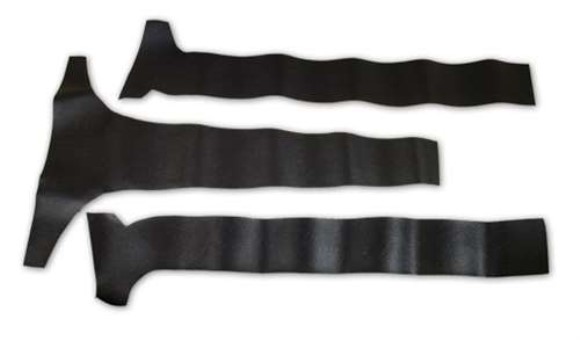 Rear Window Vinyl. Coupe 3 Piece Black 63