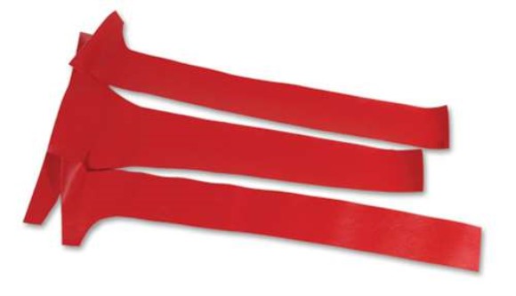 Rear Window Vinyl. Coupe 3 Piece Red 63