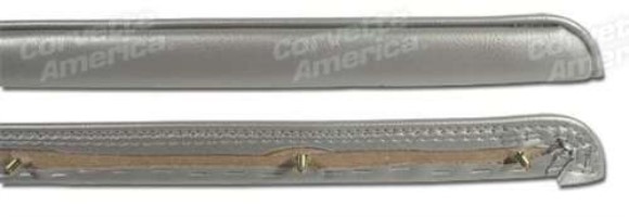 Deck Lid Trim Strip. Silver 65-66