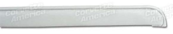 Deck Lid Trim Strip. White 65-67