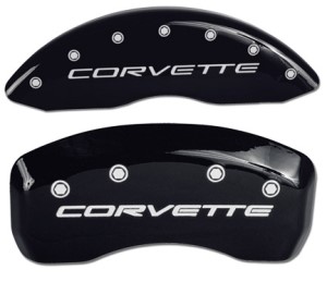 Caliper Covers Black W/Corvette Script 97-13