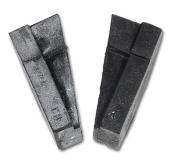 Weatherstrip. Convertible Top Header Wedges 56-62