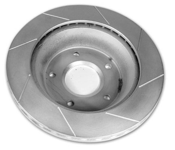 Brake Rotor. Front LH Power Slot 84-87