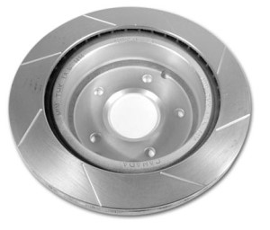 Brake Rotor. Rear LH Power Slot 84-87