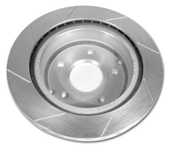 Brake Rotor. Rear RH Power Slot 84-87