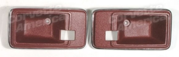 Door Latch Bezels. Red 82
