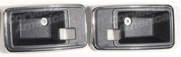 Door Latch Bezels. Dark Blue 78-81