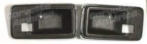 Door Latch Bezels. Dark Brown 78