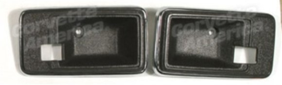 Door Latch Bezels. Dark Brown 78