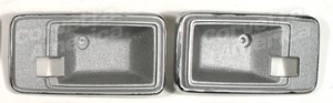 Door Latch Bezels. Silver 81