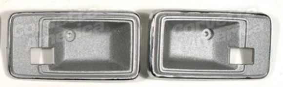 Door Latch Bezels. Silver 81