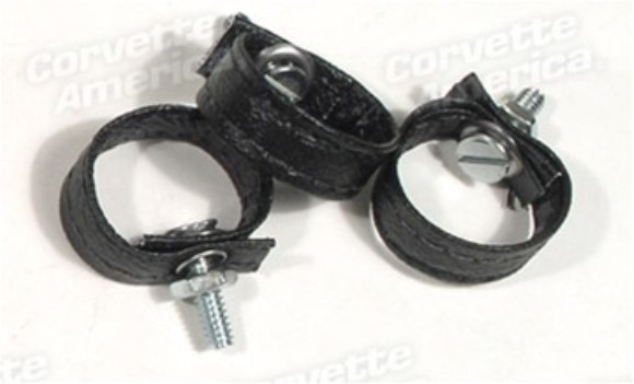 Rear Door Pulls. Black 3 Piece 68-77