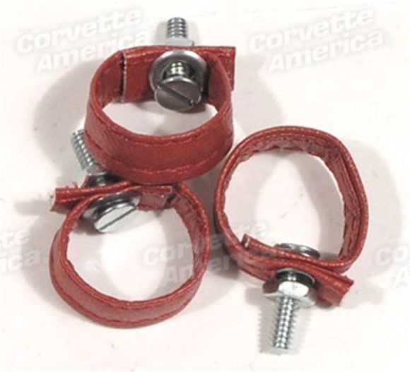 Rear Door Pulls. Red 3 Piece 77