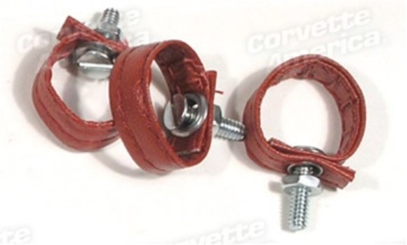 Rear Door Pulls. Red 3 Piece 68-72
