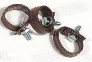 Rear Door Pulls. Dark Orange 3 Piece 68