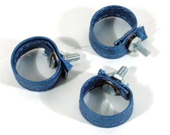 Rear Door Pulls. Bright Blue 3 Piece 68-70