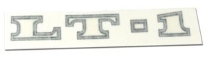 Hood Decal. LT1 Black/Silver 70