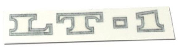 Hood Decal. LT1 Black/Silver 70