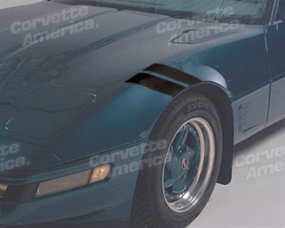 Front Fender Accent Strips. Black 84-96