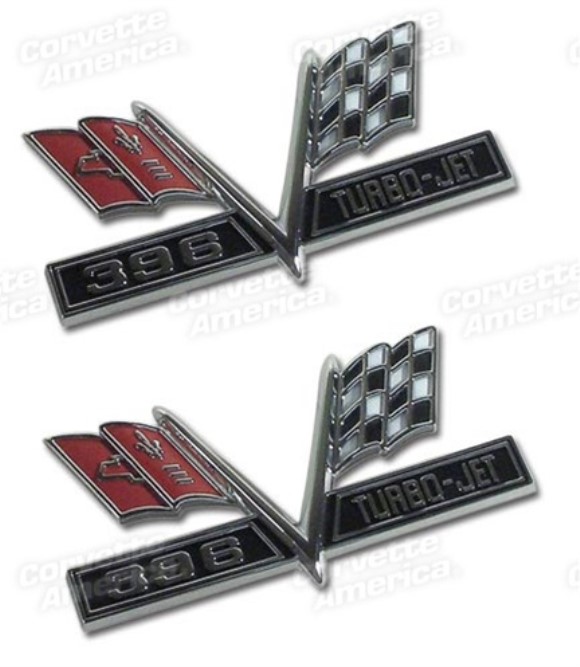 Emblems. Front Fender 396 Replacement 65