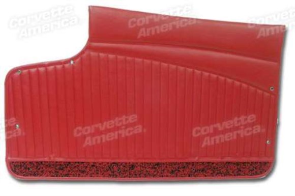 Door Panels. Red Metal Support 62