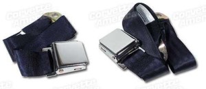 Seat Belts - Chrome Lift Replacement Dark Blue 63-67