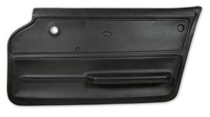 Door Panel. Black Convertible With Felt RH 65-66