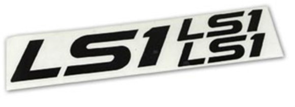 Fender & Bumper Decal Set. LS1 Black 97-04