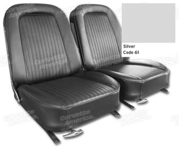 Vinyl Seat Covers. Silver 64