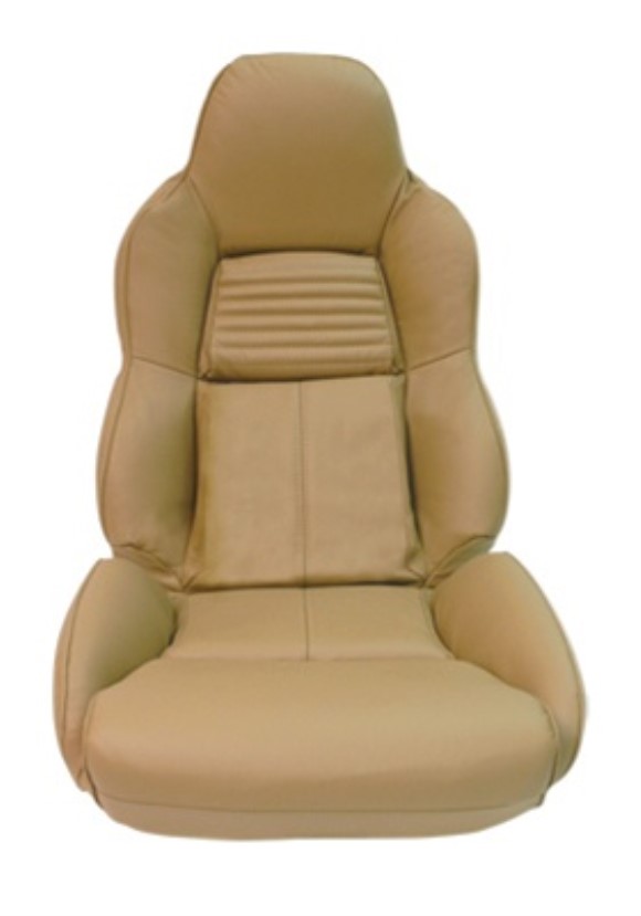 Mounted Leather Seat Covers. Beige Standard 94-96