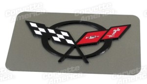 Exhaust Plate - Pewter With C5 Logo 98-02