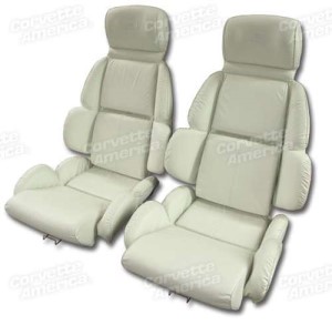 Mounted Leather Seat Covers. White Standard 93