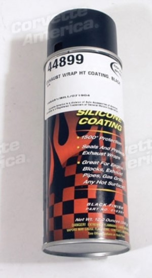 Exhaust Wrap HT Silicon Coating Black 
