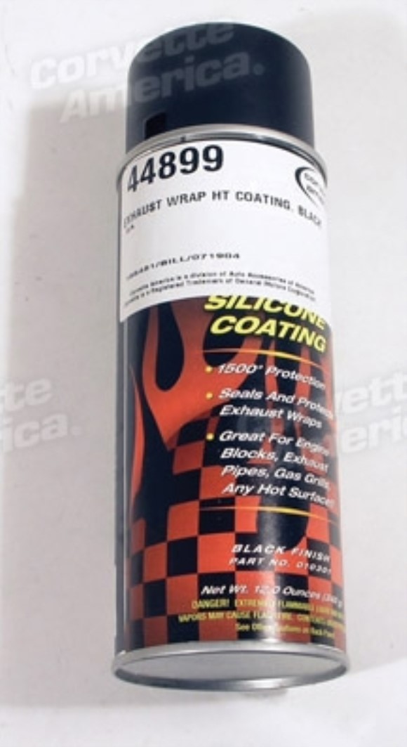 Exhaust Wrap HT Silicon Coating Black 